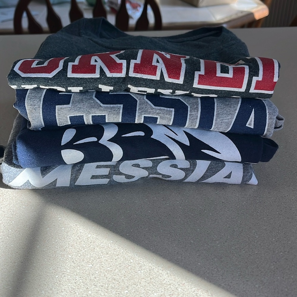 Assorted College Sport T-Shirts Bundle (4)